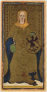 La Emperatriz, facsímil de una carta del tarot del mazo 